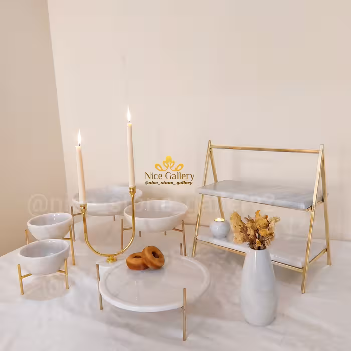 سرویس پذیرایی سنگی، استند میوه خوری، اجیل خوری، شکلات خوری سنگی