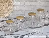 قوری پیرکس درب بامبو لوله ای