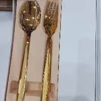 قاشق و چنگال طلایی یونیک اصل و تضمینی