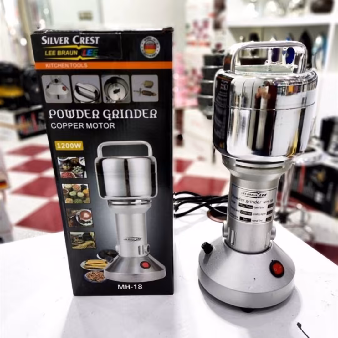 آسیاب برقی صنعتی سیلور کرست 1200وات 150 گرمی به همراه ارسال رایگان توضیحات خوانده شود 