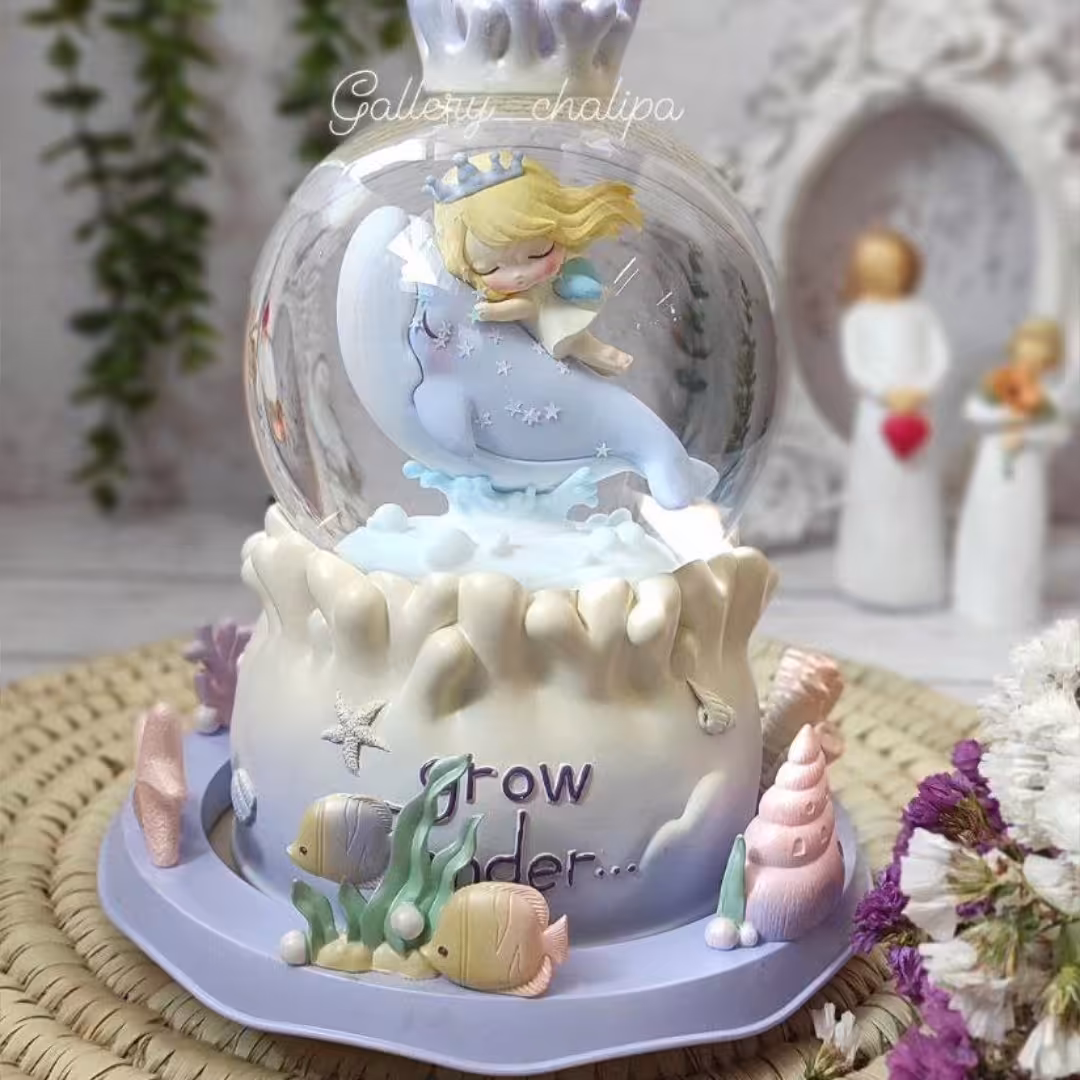 گوی پایه چرخان دختر نهنگ سوار پمپی و موزیکال ارسال رایگان 