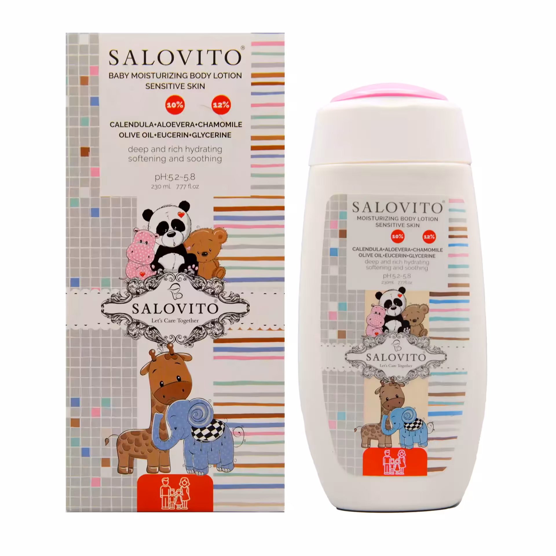 لوسیون بدن کودک سالوویتو بالای یکسال حجم 230mL