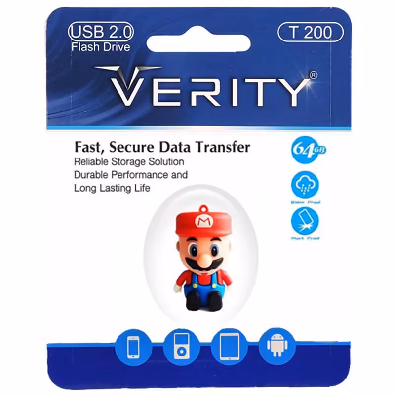 فلش 64 گیگ طرح ماریو وریتی VERITY T200