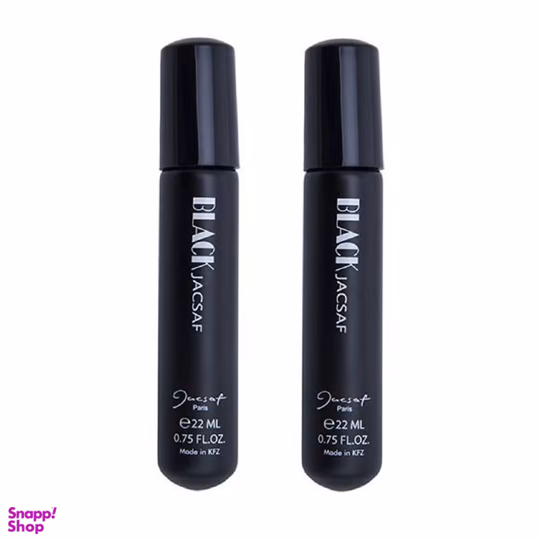 ادوپرفیوم جیبی مردانه ژک ساف مدل Black حجم 22 میلی لیتر مجموعه 2 عددی