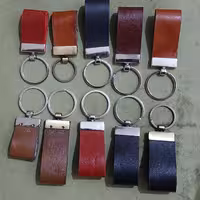 جاکلیدی استیل کتابی با چرم گاوی اصل حلقه استیل 