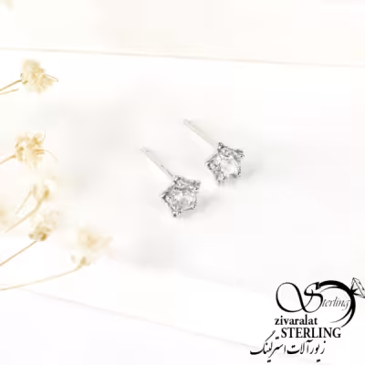 گوشواره نقره 925 طرح ستاره