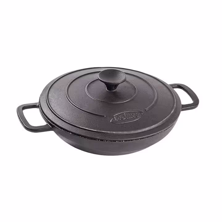 قیمت و خرید تابه ووک چدن نالینو مدل Feleti ( با درب چدن )