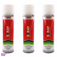 اسپری رنگ سفید واکو مدل 300ML بسته 3 عددی
