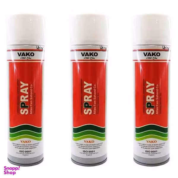 اسپری رنگ سفید واکو مدل 300ML بسته 3 عددی