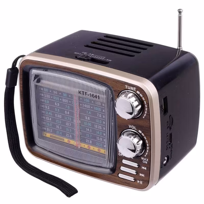 رادیو و اسپیکر بلوتوثی رم و فلش خور مدل KTF-1641