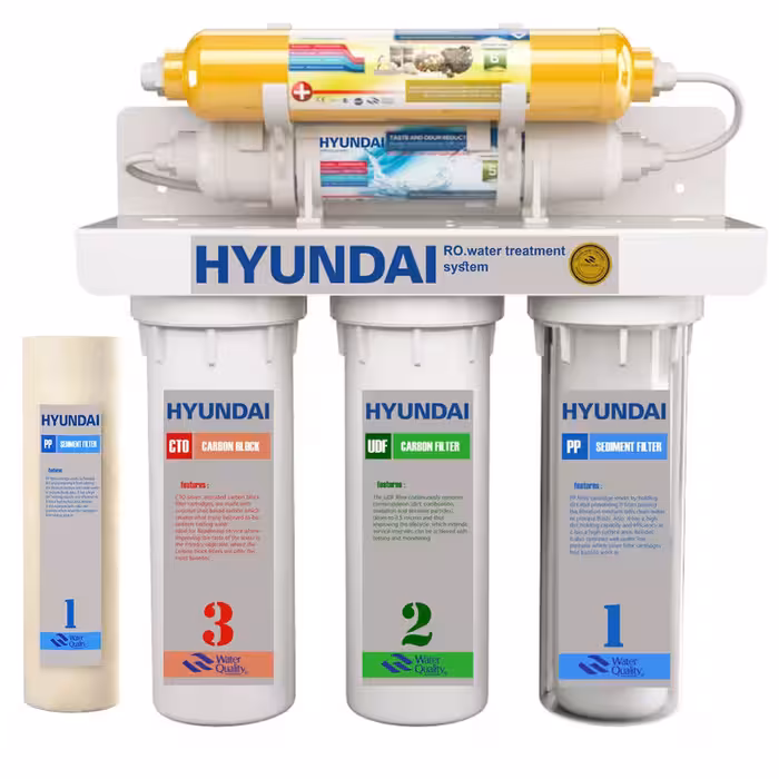 دستگاه تصفیه کننده آب هیوندای مدل HU-5s به همراه فیلتر تصفیه آب مدل hu-pp