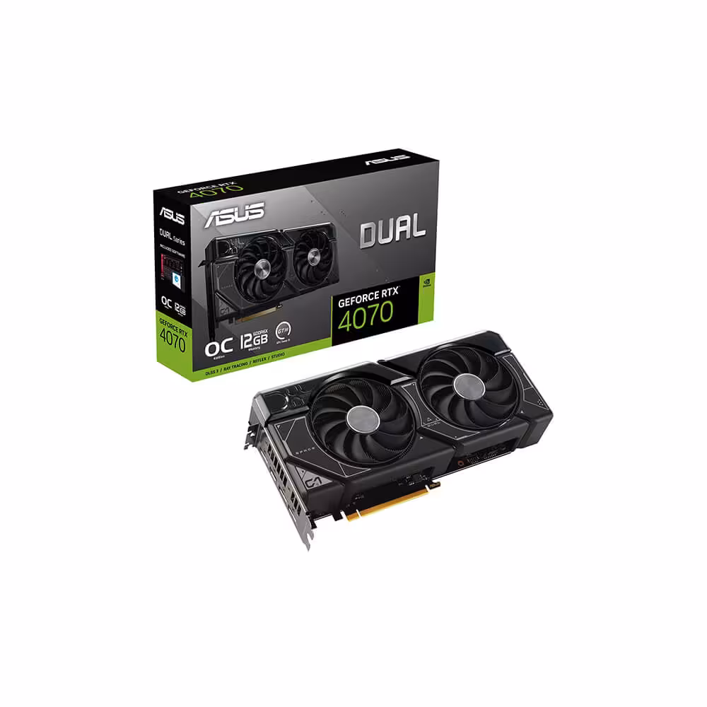 خرید کارت گرافیک ایسوس GeForce RTX 4070 OC Edition Dual 12GB