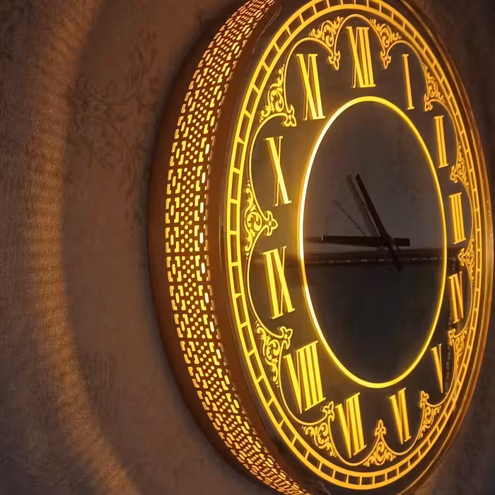 ساعت دیواری چراغ خوابی 