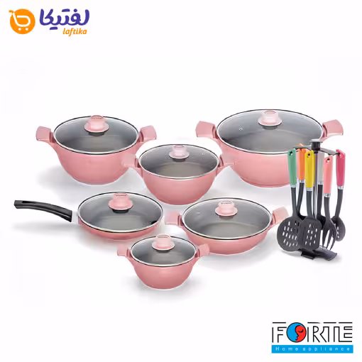 سرویس قابلمه رزگلد فورته اسکار پلاس 18 پارچه