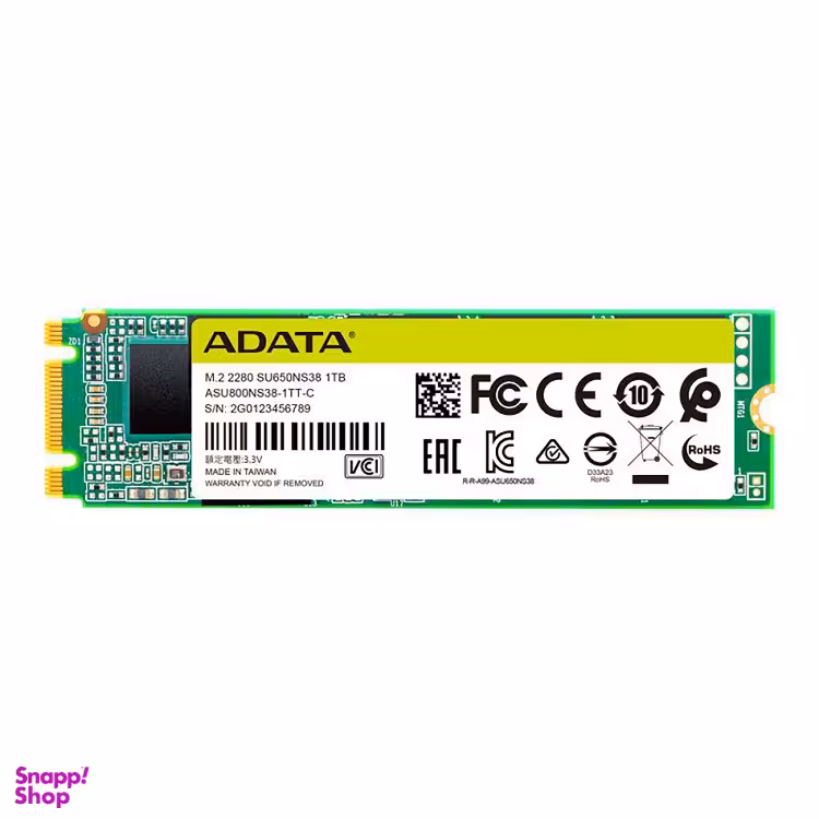 حافظه SSD اینترنال ای دیتا (Adata) مدل SU650 M.2 2280 ظرفیت 256 گیگابایت