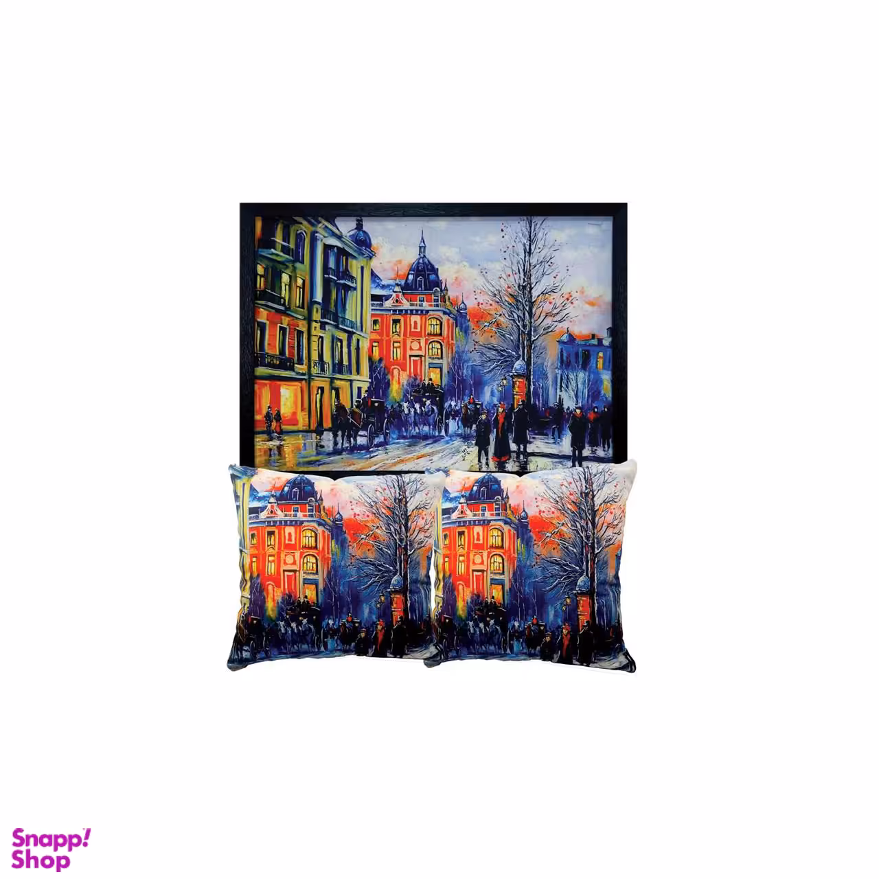 کوسن رنس مدل S9-41031 به همراه تابلو رنگ آبی