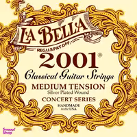 سیم گیتار کلاسیک لا بلا (La Bella) مدل 2001 Medium Tension