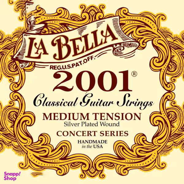 سیم گیتار کلاسیک لا بلا (La Bella) مدل 2001 Medium Tension