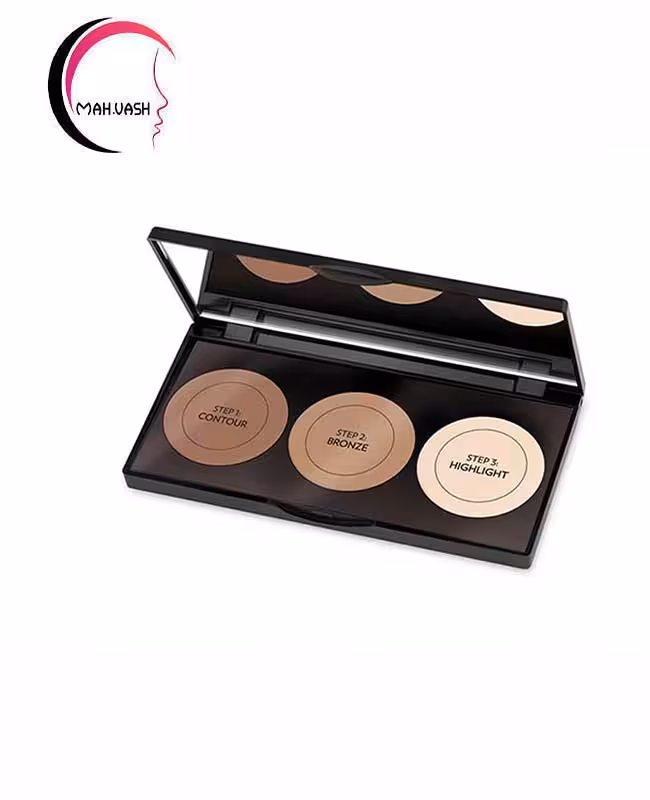 کیت کانتورینگ پودری گلدن رز در 3 رنگ