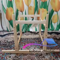 پایه گهواره (ننو) چوبی برای نی نی خواب های حصیری و تریکو جنس  روس  در رنگ های روشن و تیره (هزینه ارسال درب منزل)