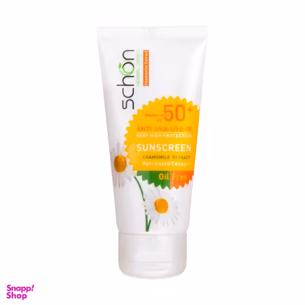 کرم ضدآفتاب رنگی شون (Schon) با SPF50 حجم 50 میلی‌لیتر