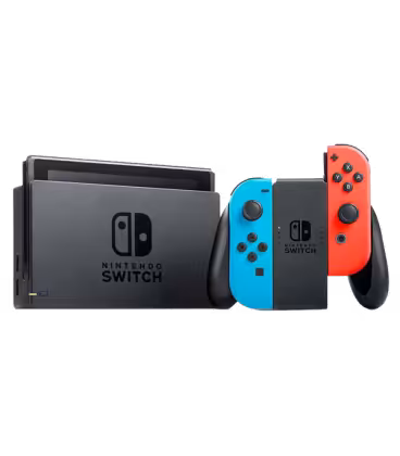 کنسول بازی نینتندو سوییچ با جوی کان قرمز و آبی