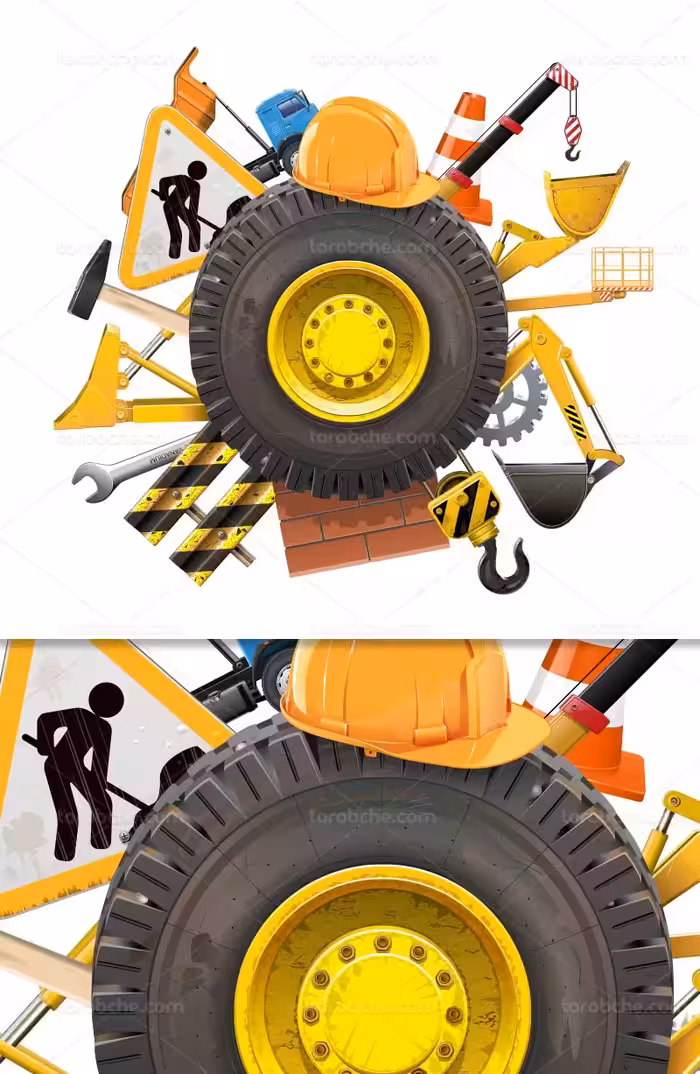 وکتور ابزار ساختمان سازی | گرافیک با طعم تربچه