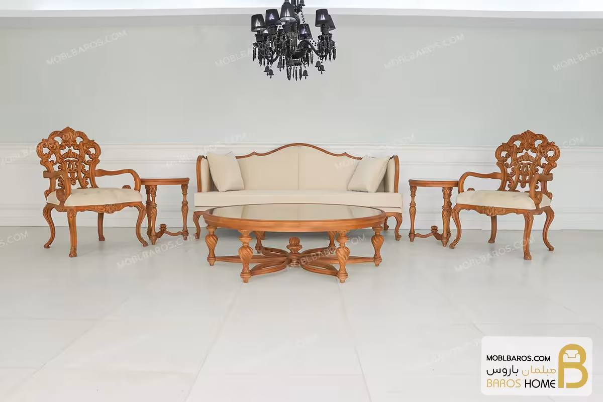 ست مبلمان نئوکلاسیک و سلطنتی 10 نفره کینگ