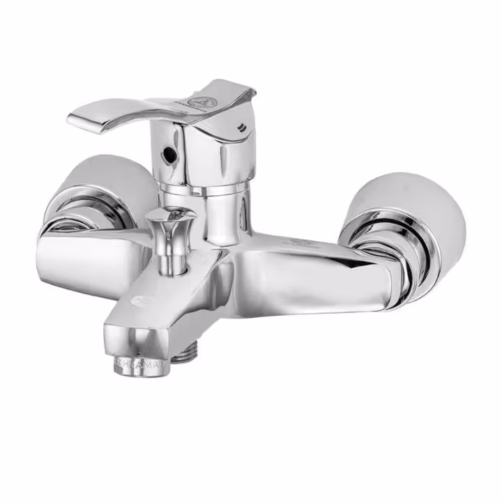 شیر حمام آبشار2 قهرمان (جدید) دوش مخلوط اهرمی کروم براق