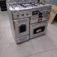 اجاق گاز کابینتی طرح فر 5 شعله صفحه استیل