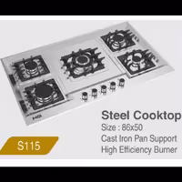 اجاق گاز صفحه ااستیل ان جی