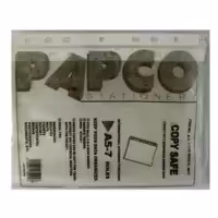 کاور پاپکو پوشه کیسه ای بی رنگ A5 بسته 100 عددی با کیفیت