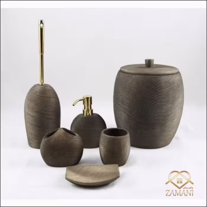ست سرویس بهداشتی 6تیکه رزین کد 410