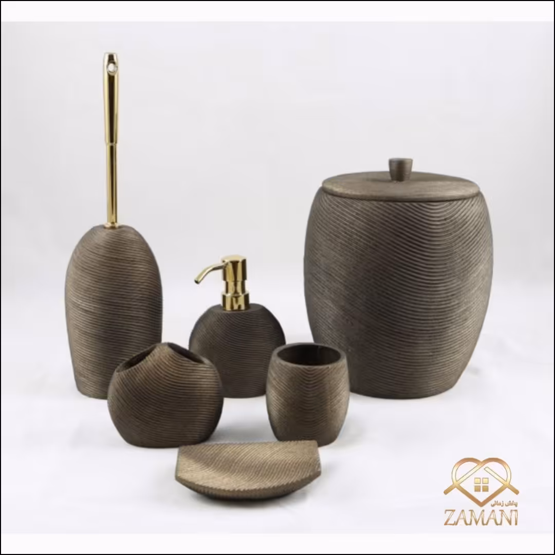ست سرویس بهداشتی 6تیکه رزین کد 410