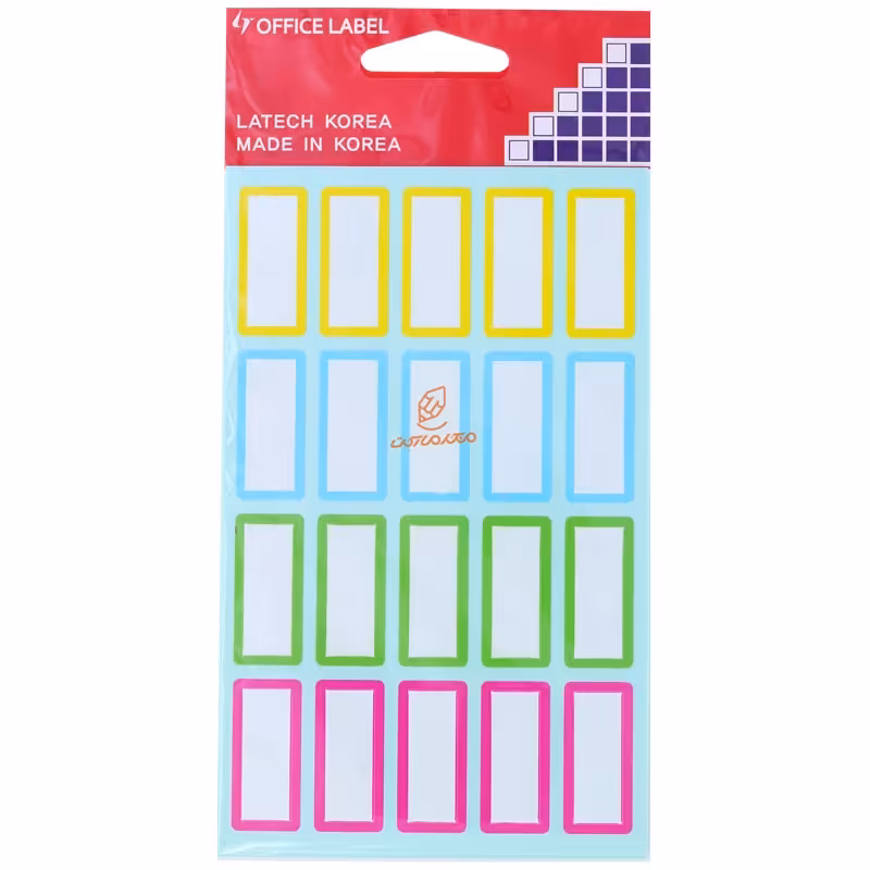 لیبل 30*15 میلی متری دور رنگی 220 OFFICLABEL