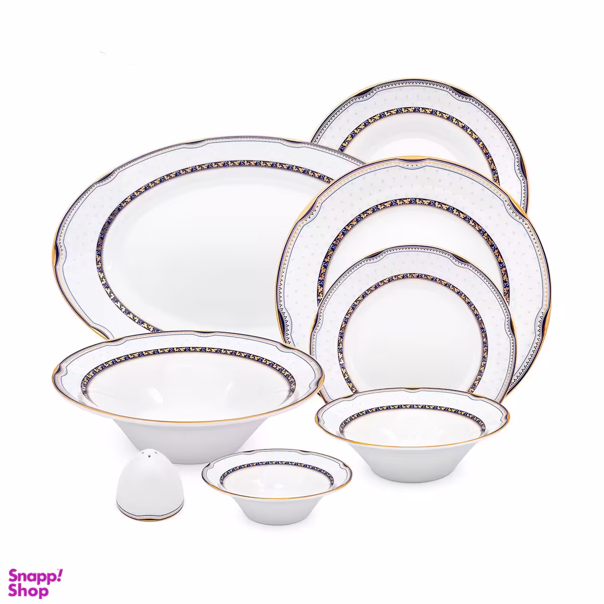 سرويس غذاخوری 35 پارچه چينی زرين مدل پرشيا قالب شهرزاد درجه عالی