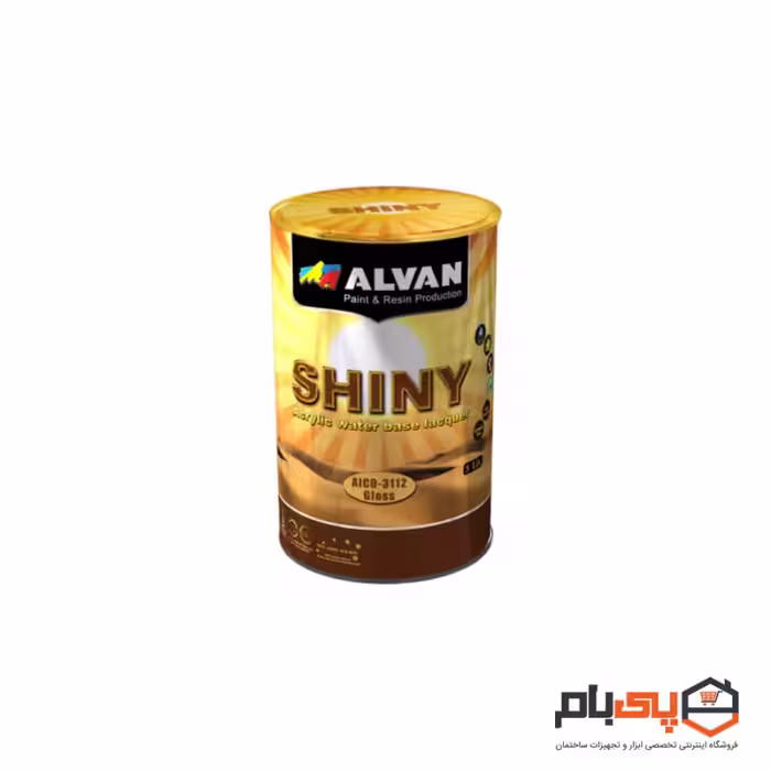 لاک اکریلیک پايه آب نیمه براق الوان مدل ALCO-3113 حجم گالن