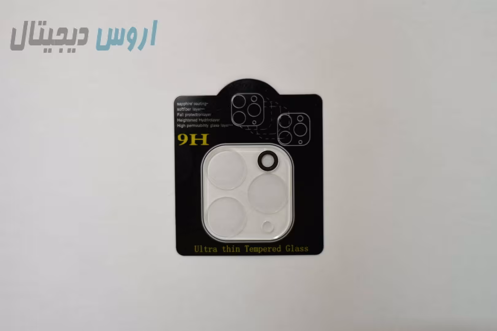 محافظ دوربین ایفون 11 پرو مکس مدل 9H با پوشش کامل و تمام صفحه