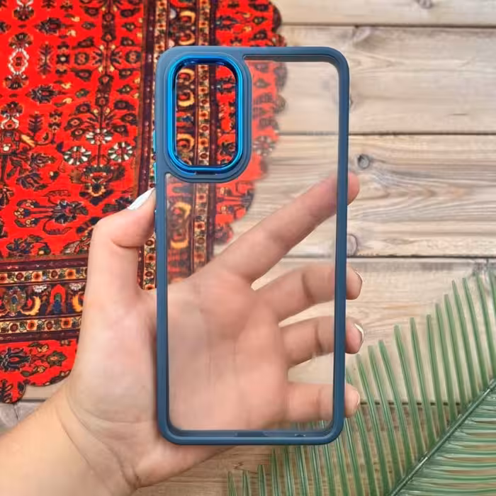 قاب گوشی Galaxy A32 4G سامسونگ اورجینالدور سیلیکونی متال آبی کد 96748