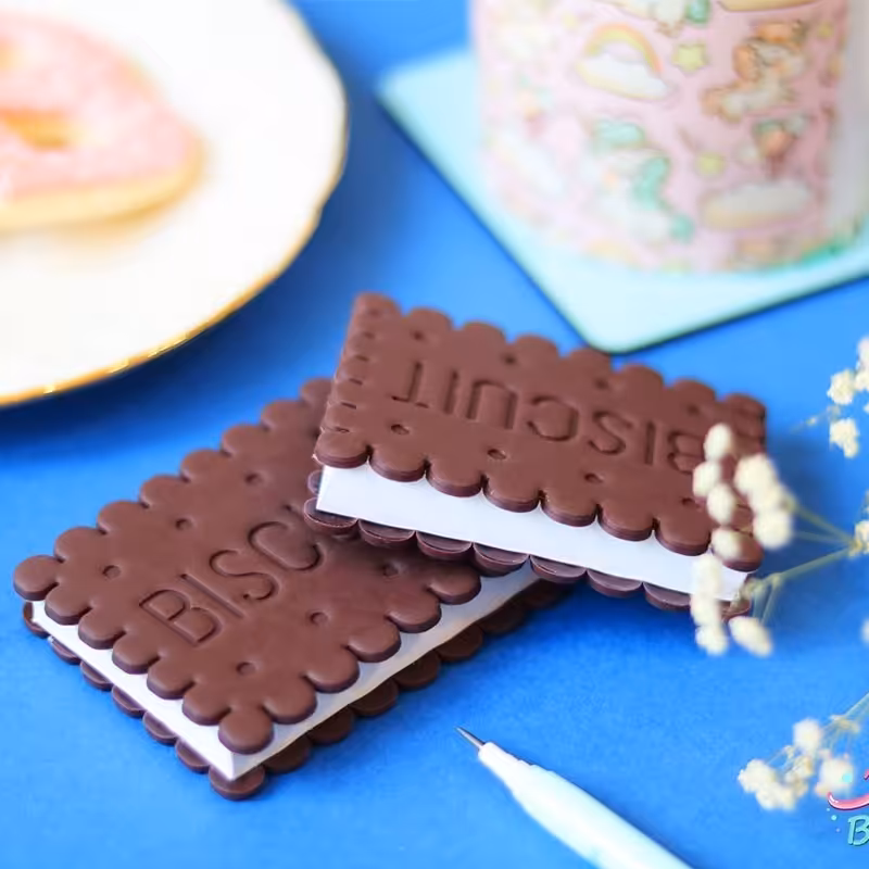 دفترچه بیسکوییتی مستطیلی جلد سیلیکونی 