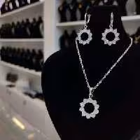 نیمست نقره ای جواهری ژوپینگ رنگ ثابت ضد حساسیت