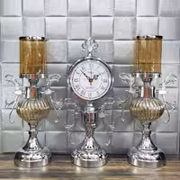 ست ساعت و شمعدان رومیزی جدید