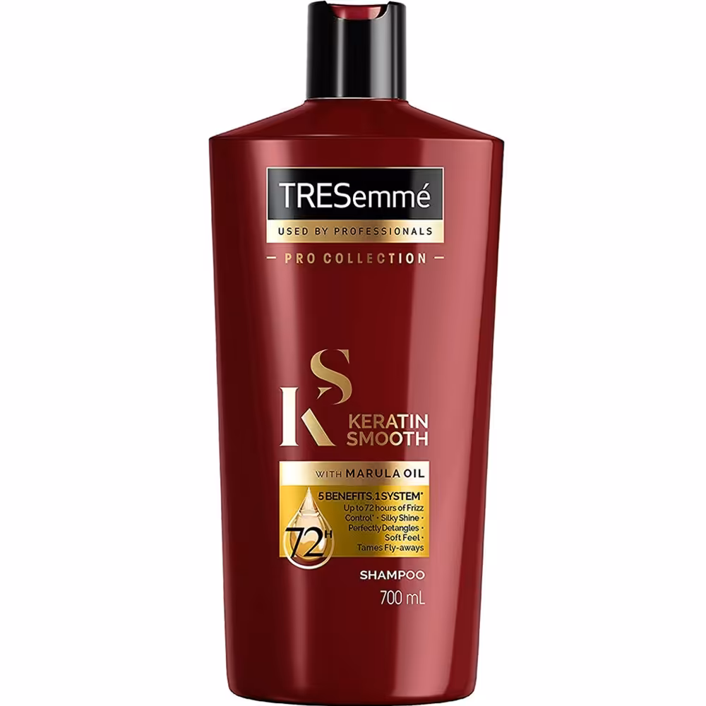 شامپو کراتین ضد وز موهای رنگ شده ترزمه با حجم 700 میل، Tresemme keratin Smooth color