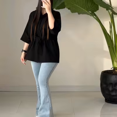 مانتو دخترانه داکرون مدل مانتو نسیم