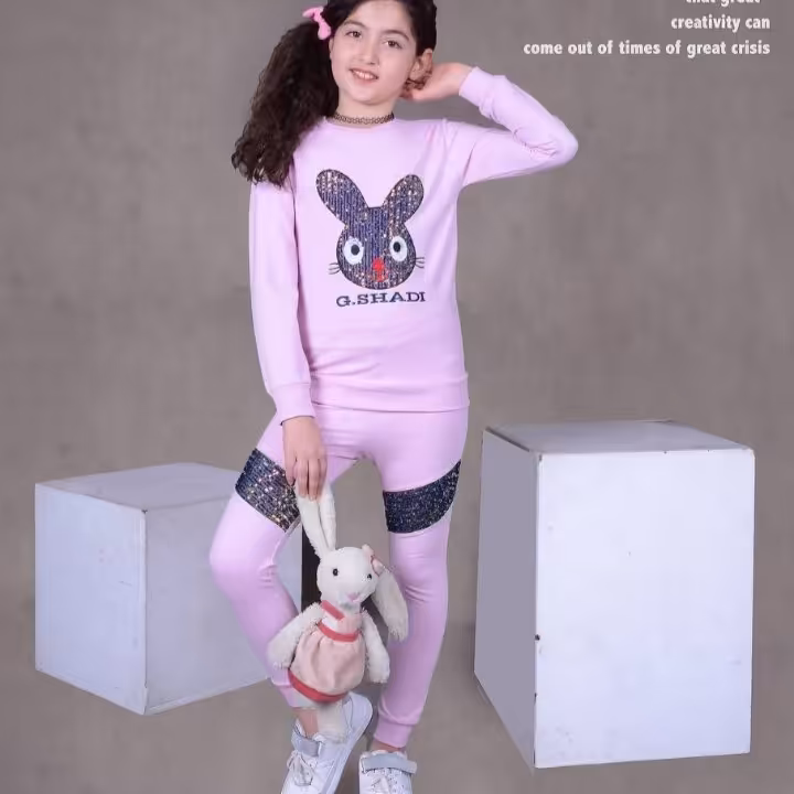 بلوز شلوار پنبه لاکرا پنبه 2 روی پاییزه