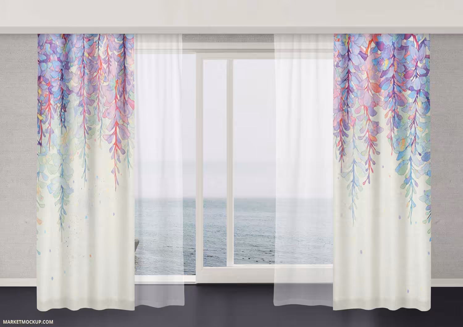 پرده تصویری طرح گلبرگ