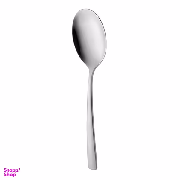 قاشق خورشت خوری ناب استیل مدل فلورانس ساده بسته 3 عددی