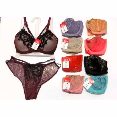 ست لباس زیر فنردار توری زنانه