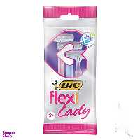 خودتراش 3 لبه زنانه بیک (Bic) مدل Flexi بسته 3 عددی