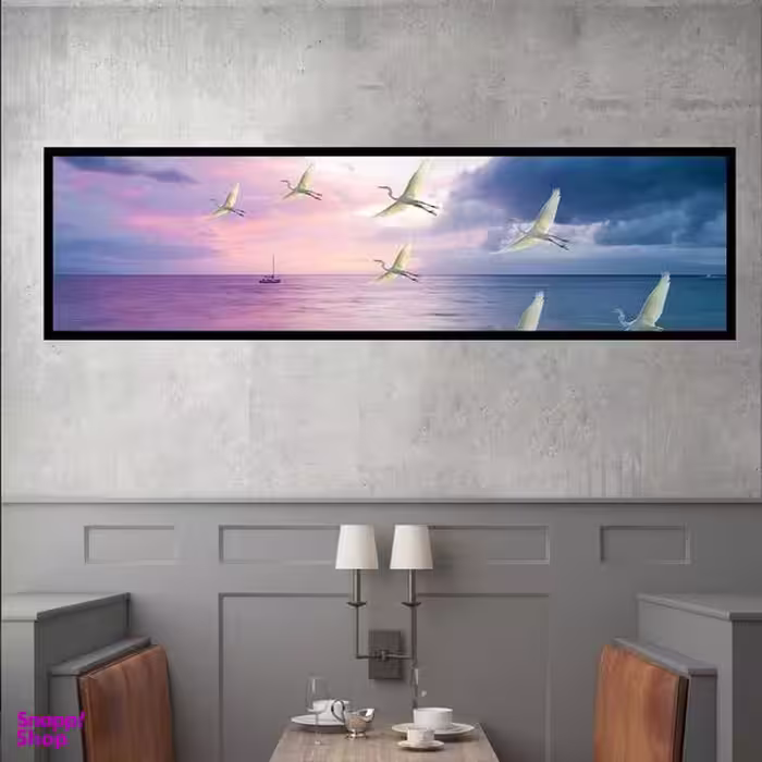 تابلو بکلیت طرح اقیانوس و لک لک مدل B-7352